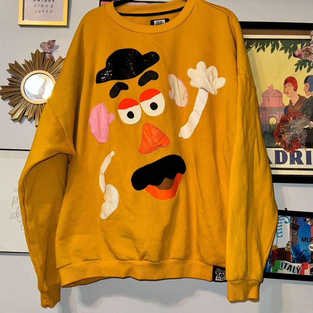 Yellow Graphic Sweater